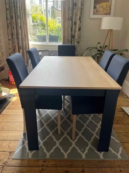 Photo of free Dining table and SIX chairs (Upper Holloway N19) #1