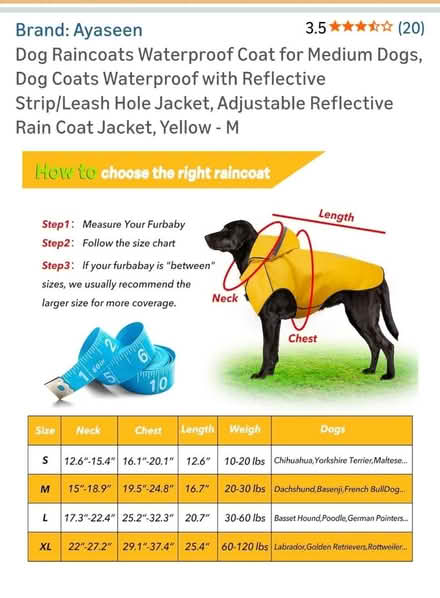 Photo of free Raincoat for small dog (Reading RG2 (Shinfield Road)) #2