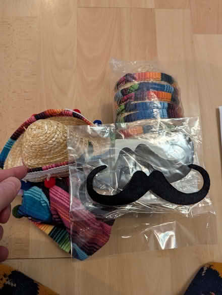 Photo of free Novelty / newborn sombreros and self adhesive moustaches (Whoberley CV5) #1