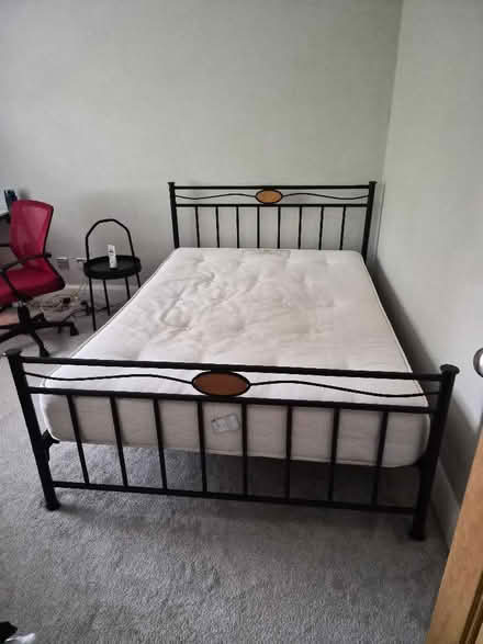 Photo of free Metal double bed frame (Bowdon WA14) #1