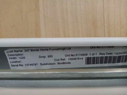 Photo of free Slatted window blind (BA11) #1