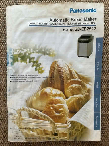 Photo of free Panasonic bread maker (Malvern WR14) #1