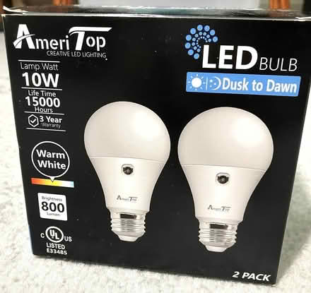 Photo of free AmeriTop Motion-Activated LED Bulbs (Sunnyvale- Birdland Neighbors) #1