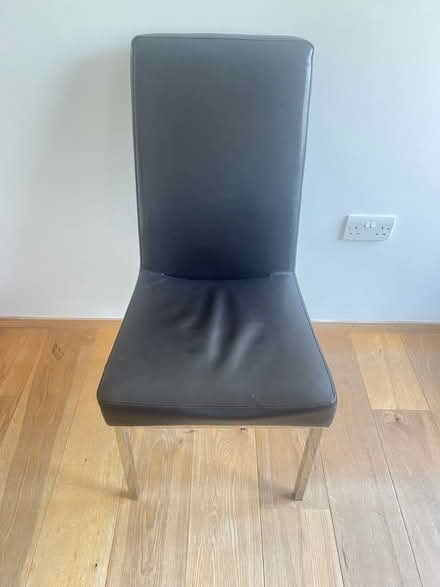 Photo of free 6 leather dinning chairs (Drayton Park N7) #3