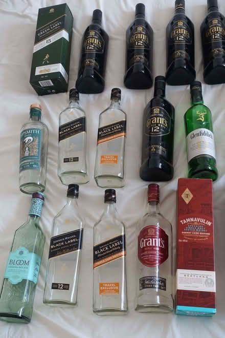 Photo of free 30+ Empty Spirits Bottles (mostly whisky) - for art / craft (Chiswick W4) #2