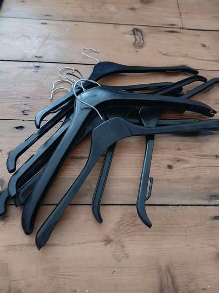 Photo of free Black Plastic Costhangers (Eastbourne Town Centre) #1