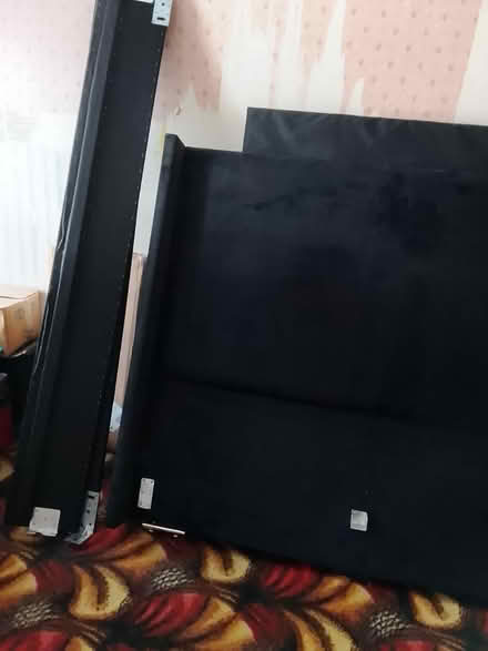 Photo of free Black king bed 2 side tables (Glasgow G34 0DS) #1