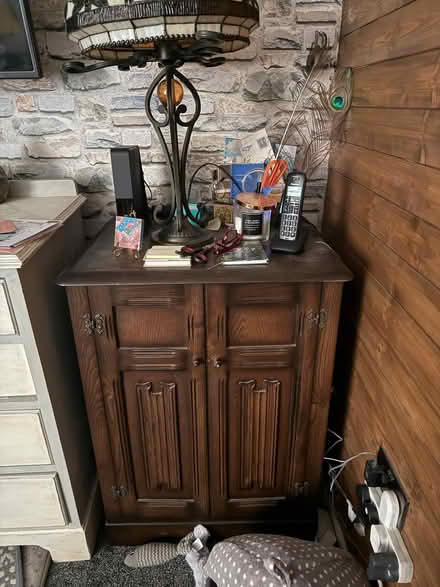 Photo of free Large Wooden Display Unit With Glass, Second Item Is Wooden (Thornhill Lees WF12) #1