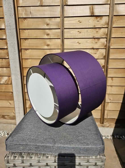 Photo of free Purple lamp shade (CV5) #2