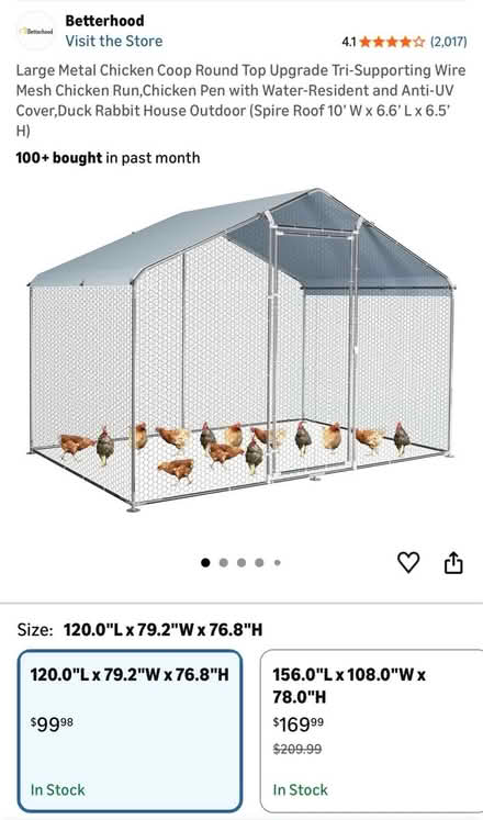 Photo of free Large Metal Chicken/Dog Kennel (East Lansing) #1