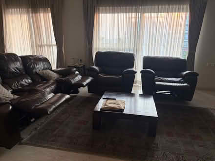 Photo of free Leather sofa (Iblur) #1