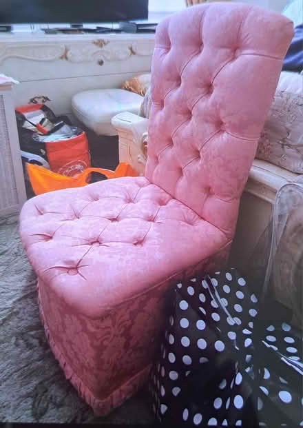 Photo of free Pink Taffeta chair (Crofton Park, Brockley) #1