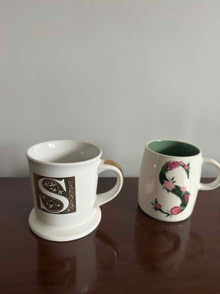 Photo of free S initial mugs (Burlington) #1