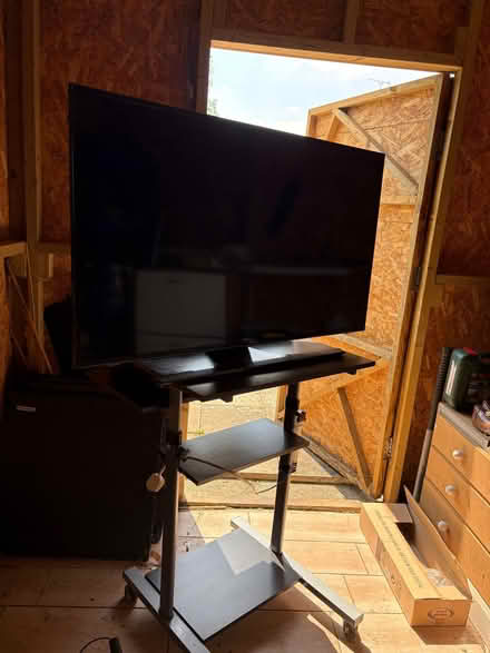 Photo of free Samsung TV and Computer Table (adjustable height) (Hanworth TW4) #1