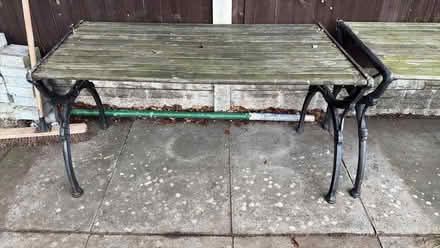 Photo of free 2 x Garden tables and 2 x benches (Banners Gate B73) #2