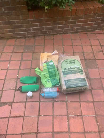 Photo of free Rabbit accessories - hay, feed, drinking bottles (Widmer End HP15) #1