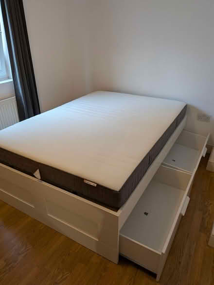 Photo of free IKEA double bed with storage (Stoke Newington N16) #3