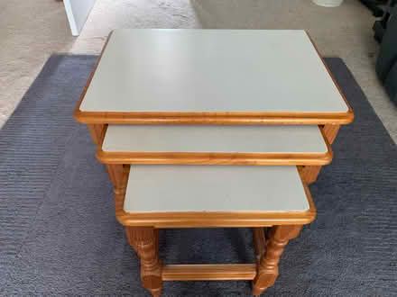 Photo of free Nest of wooden tables (Carterton OX18) #2