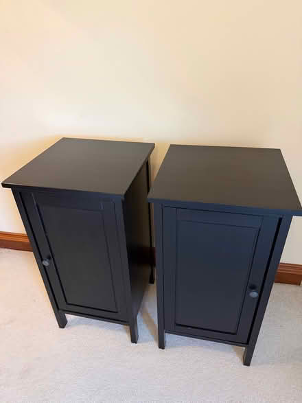 Photo of free 2 x IKEA HEMNES black-brown solid wood nightstands (Kirkcaldy KY1) #3