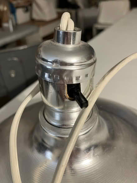 Photo of free metal lampshade with cord (NoHo 10012) #2