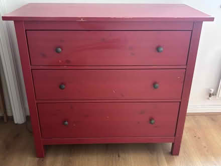 Photo of free Red Ikea Hemnes Chest of Drawers (Friern Barnet, N11) #1