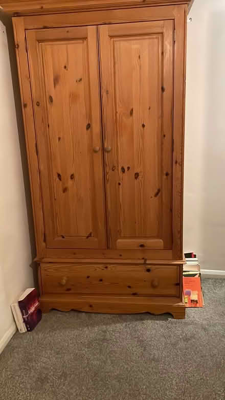 Photo of free Single pine wardrobe (Purleyoaks) #2