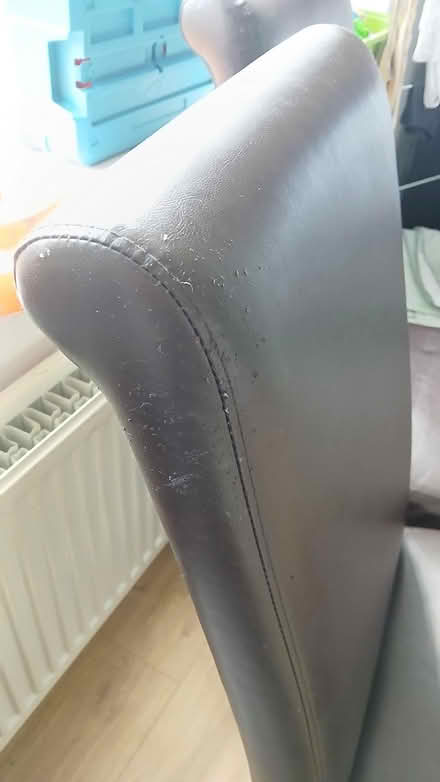 Photo of free X4 brown leather chairs (Pensby) #2