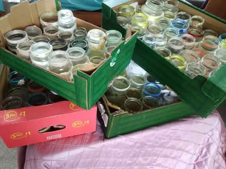 Photo of free Decorated glass jars 40plus (Thatcham RG18) #1