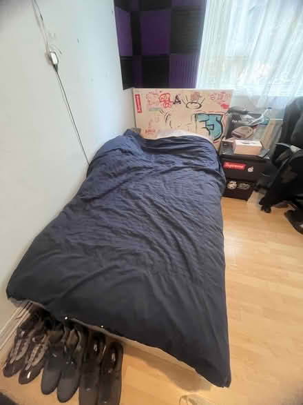 Photo of free Single bed Ikea malm and mattress (Childs Hill NW2) #1