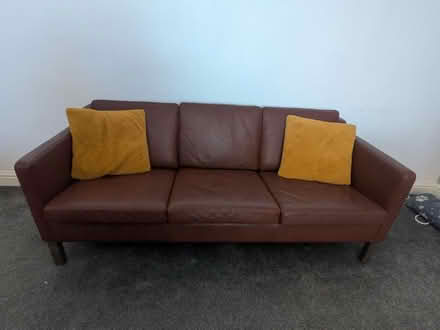 Photo of free Leather Sofa, 3 Seater (Kiveton Park, S26) #2