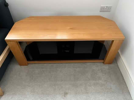 Photo of free Oak TV Stand with Shelves (New Greens AL3) #1