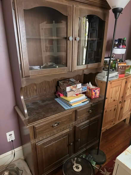 Photo of free Wood dining room hutch (Langdon (20018)) #1