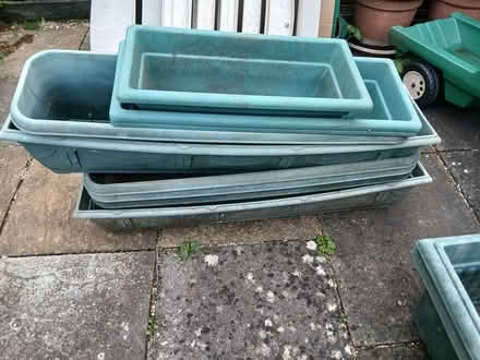 Photo of free Many large rectangular garden pots (Hereford City Centre) #1
