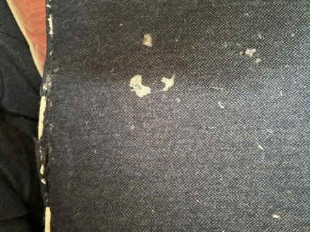 Photo of free Navy wool chesterfield sofa (Friern Barnet N20) #3