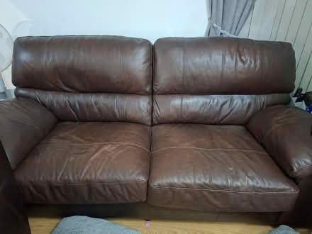 Photo of free Leather DFS sofas (Offerton, Stockport SK2) #1