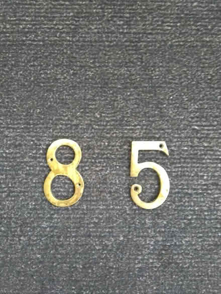 Photo of free Brass door numbers (Millhouses S7) #2
