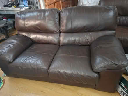 Photo of free Leather DFS sofas (Offerton, Stockport SK2) #2