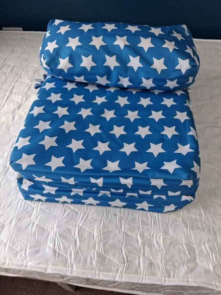 Photo of free Children's z-bed blue & white stars (Bowerham LA1) #1