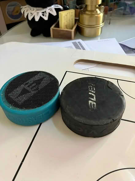 Photo of free 2 street hockey pucks (Sunnyvale CA) #1
