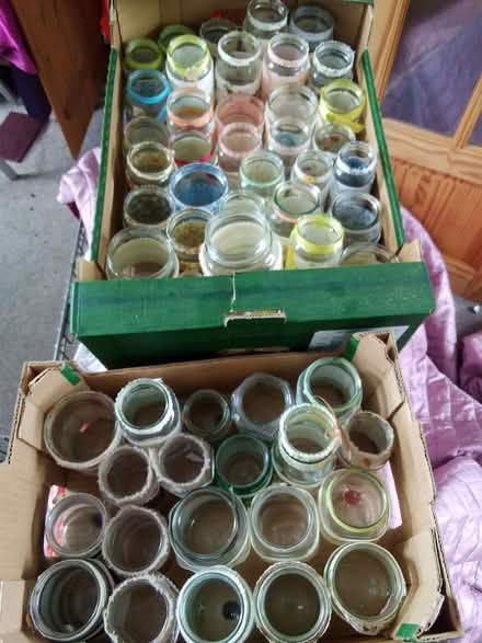 Photo of free Decorated glass jars 40plus (Thatcham RG18) #2