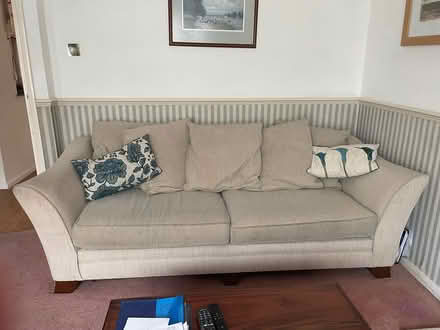 Photo of free Cream large 4 seater sofa (Purleyoaks) #1