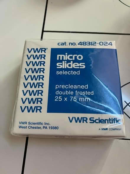 Photo of free Box of new VWR microscope slides (Sunnyvale CA) #1