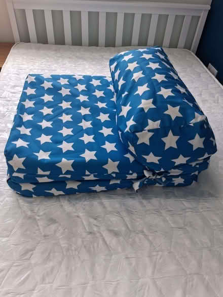 Photo of free Children's z-bed blue & white stars (Bowerham LA1) #2