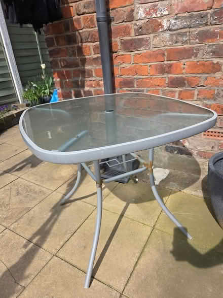Photo of free Glass table and 4 chairs (Failsworth M35) #1