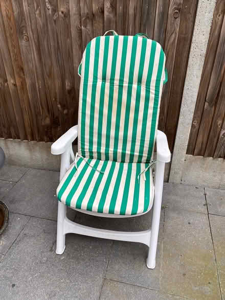 Photo of free Curver garden chair cushion (Lee, SE12 8BZ) #1