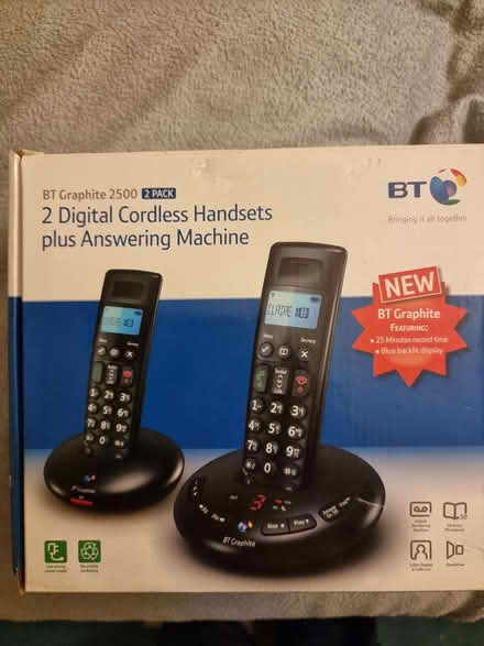 Photo of free BT graphite 2500 - digital handset & answering machine (Queen's Park BN2) #1