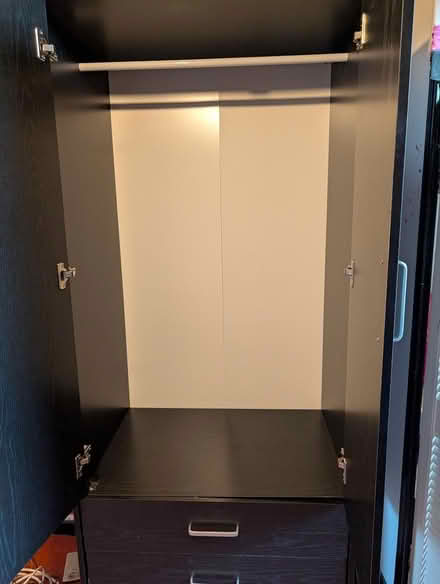 Photo of free Black wardrobe with drawers (Wallasey CH44) #4