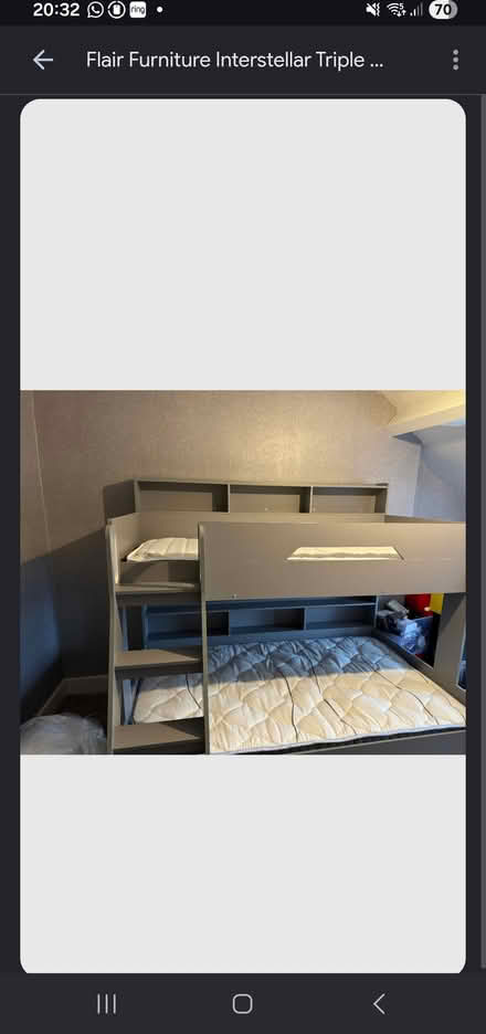Photo of free Triple bunk bed (Littleover) #1