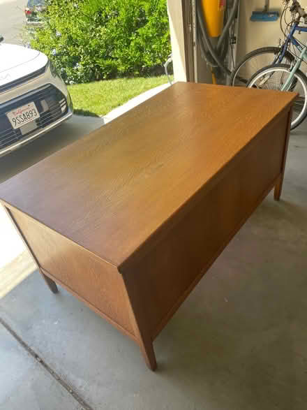 Photo of free Large oak desk (Davis) #4