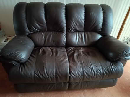 Photo of free 2 Seater leather recling sofa. (Bilton CV22) #1